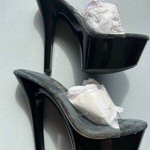 Ellie Black Platform Heels